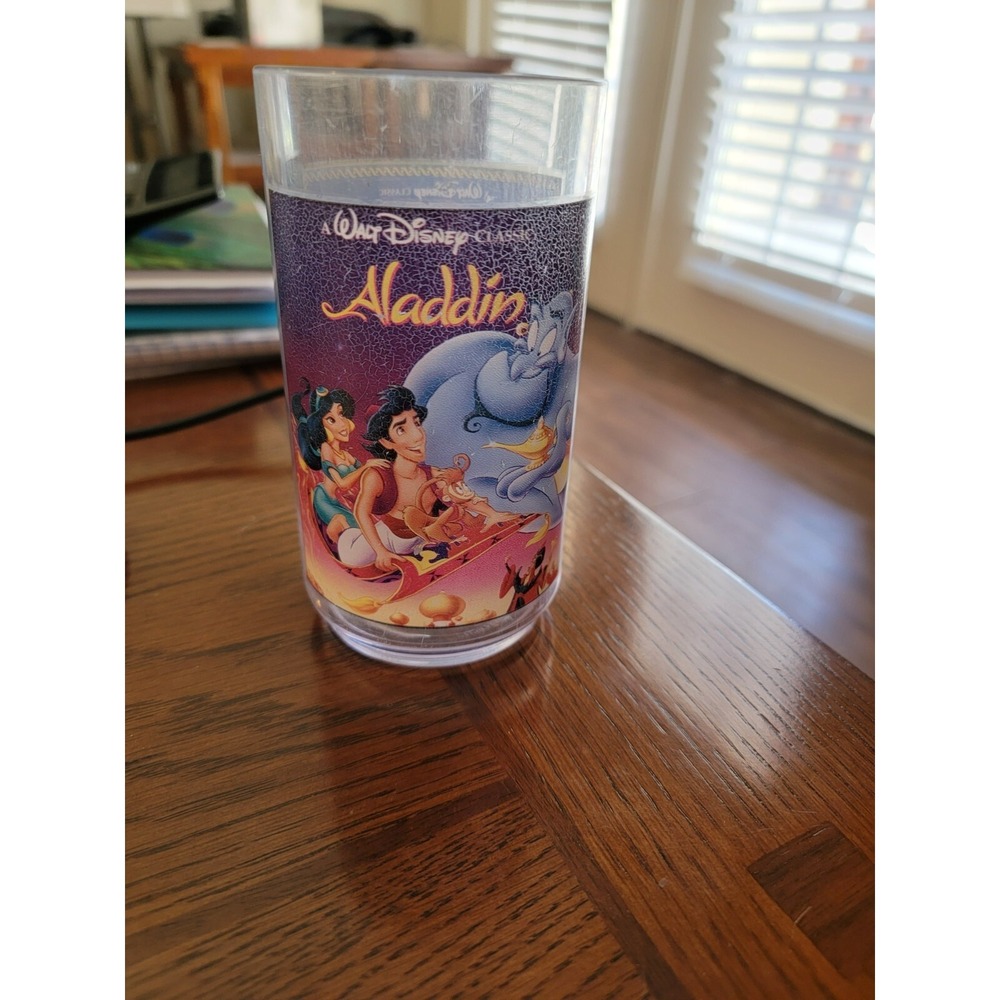 Aladdin Walt Disney Classic Burger King Plastic Cup‎ Collector Series  #